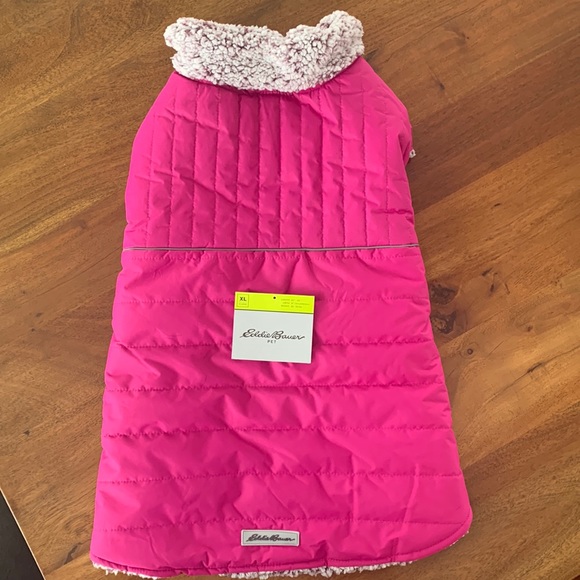 Eddie Bauer Dog Eddie Bauer Pet Reversible Fleece Dog Jacket Size